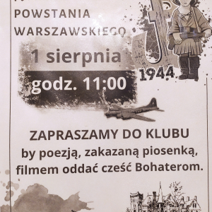 Obchody Rocznicy Powstania Warszawskiego w DPS "Leśny"