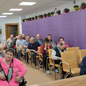 Uczestnicy spotkania z redaktorem Polskiego Radia 