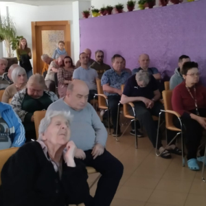 Uczestnicy spotkania z redaktorem Polskiego Radia 